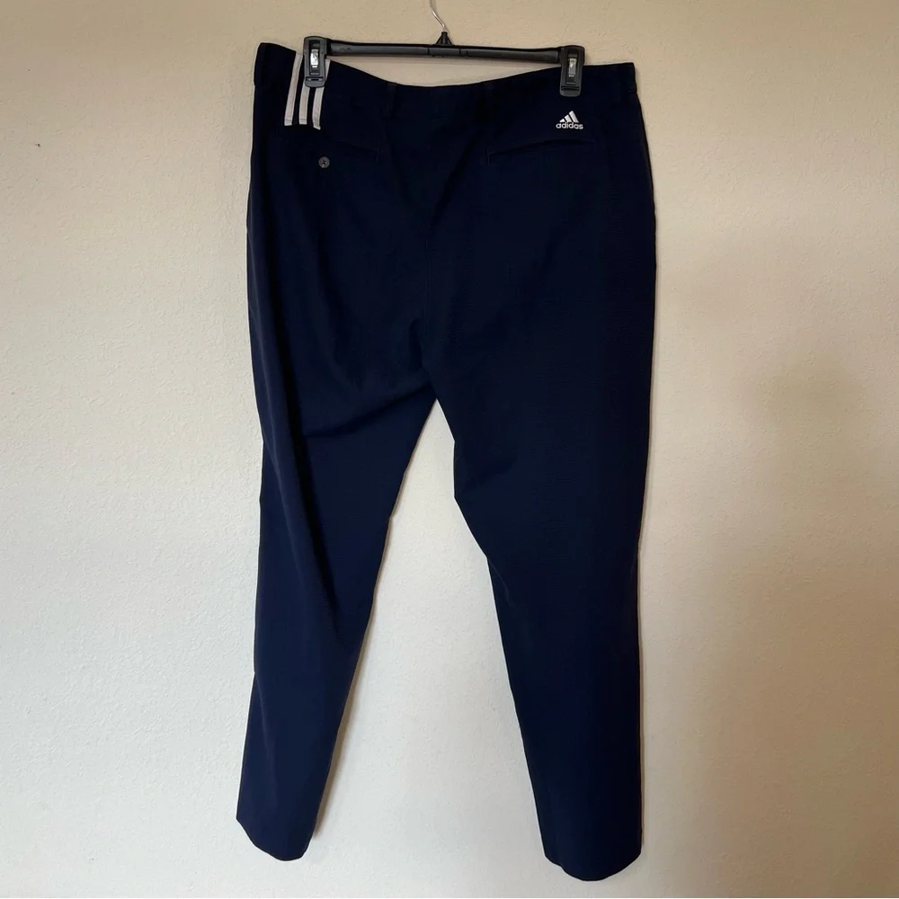 Adidas Men's Golf Pants ClimaCool Navy 40 x 32 - Picture 3 of 4